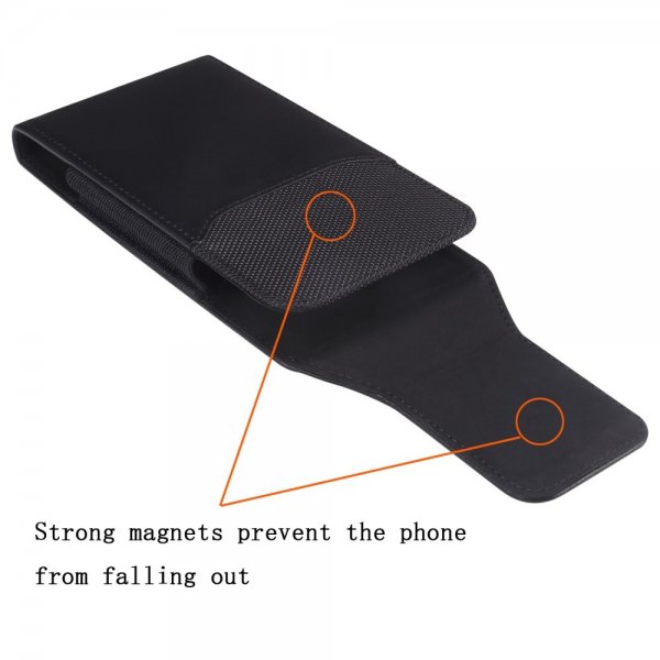 Bæltetaske til Mobiltelefon 6.2-6.5" Sort