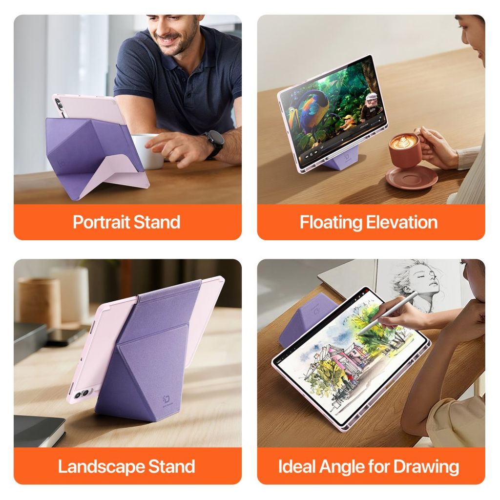 Dux Ducis Samsung Galaxy Tab S11 Ultra/S12 Ultra Etui Vers Series Lyserød