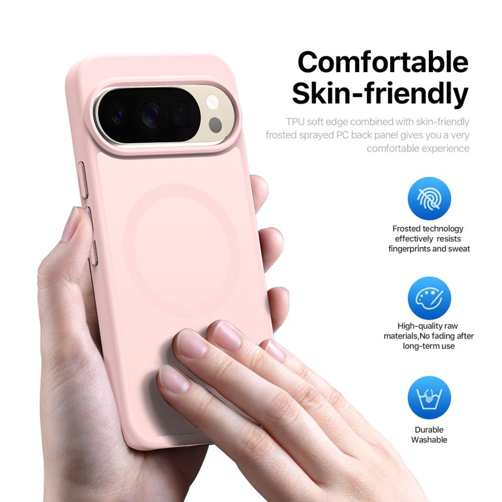 Dux Ducis Google Pixel 9/9 Pro/10/10 Pro/11/11 Pro Cover Yind Series MagSafe Lyserød