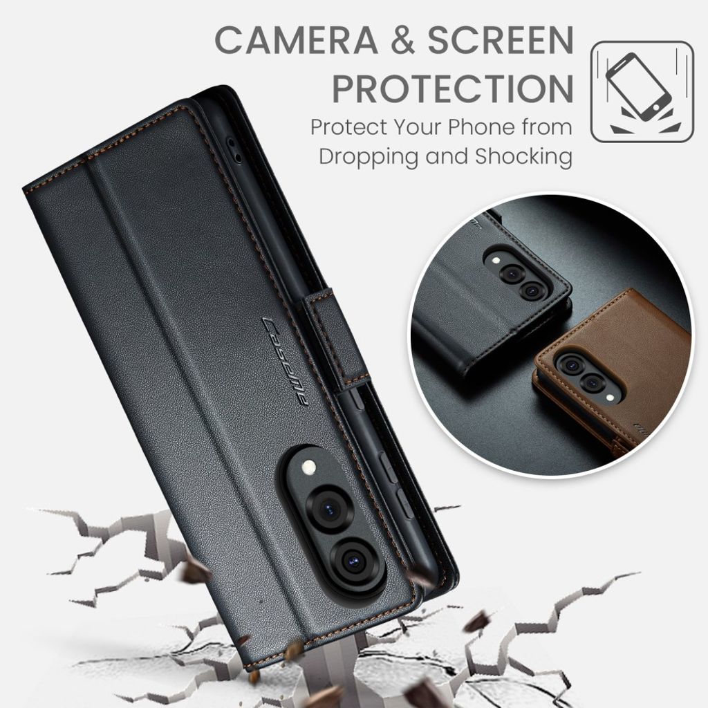 CaseMe Samsung Galaxy S25 Edge Etui 023 Series Sort