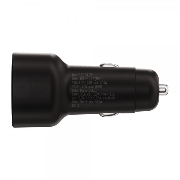 X2O Billader 60W Triple USB-C/USB-A GaN Sort