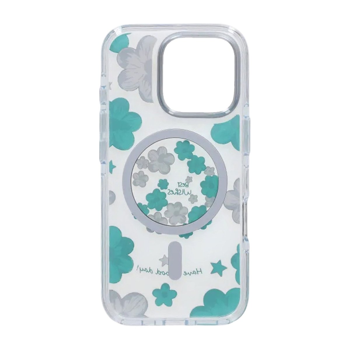 iPhone 16 Pro Max Cover med blomstermønster MagSafe Grøn