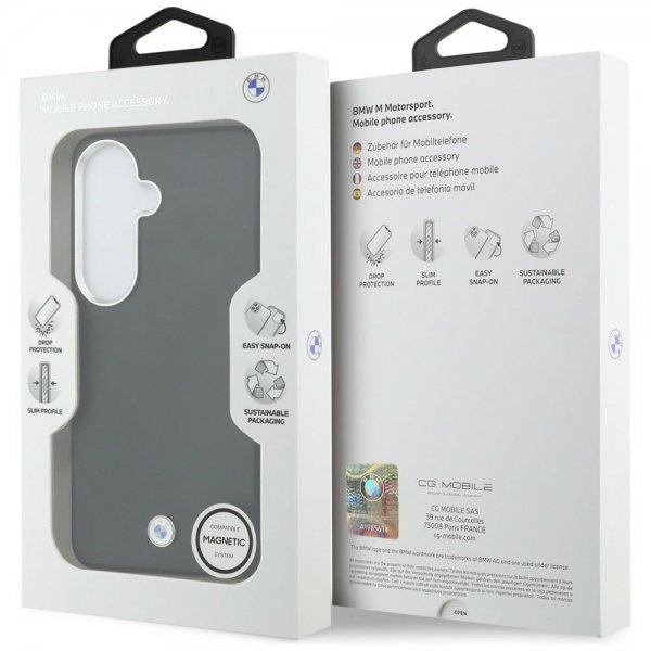 BMW Samsung Galaxy S26 Cover Metal Logo MagSafe Sort