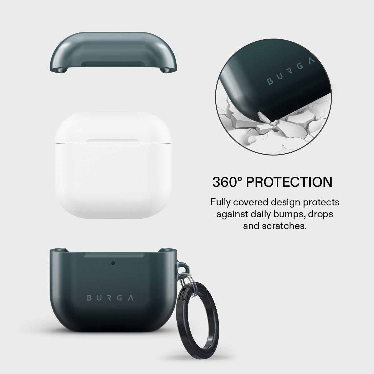 Burga AirPods 4 Cover Design Black Hole