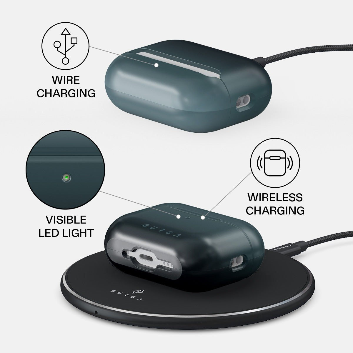Burga AirPods Pro 3 Cover Design Black Hole