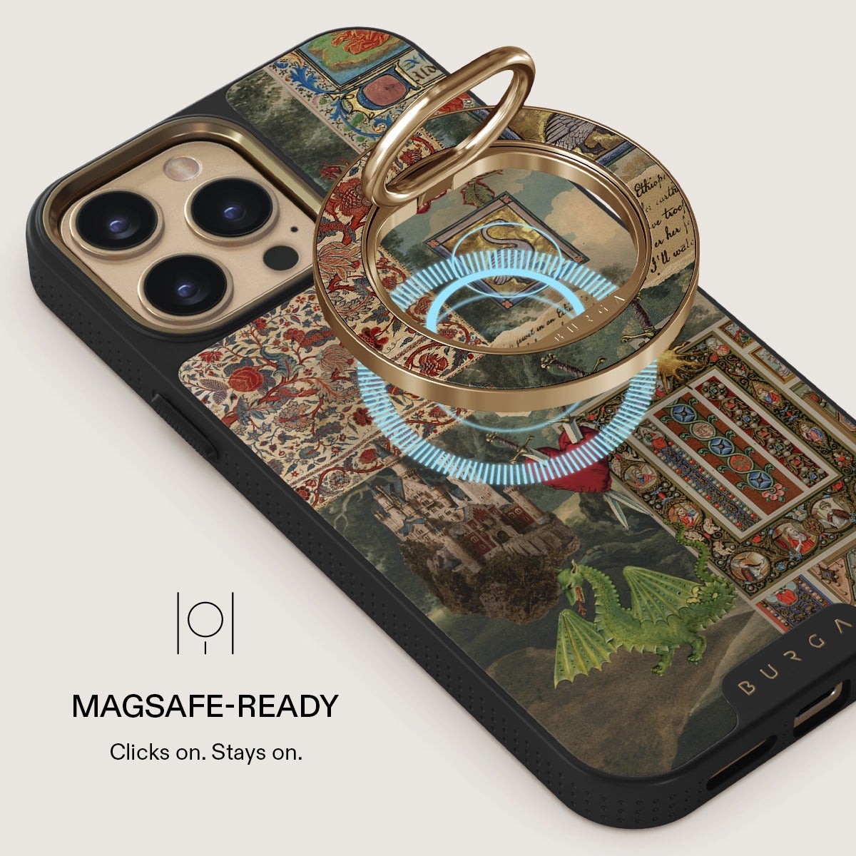 Burga Holder Mobilring MagSafe Oath Guld