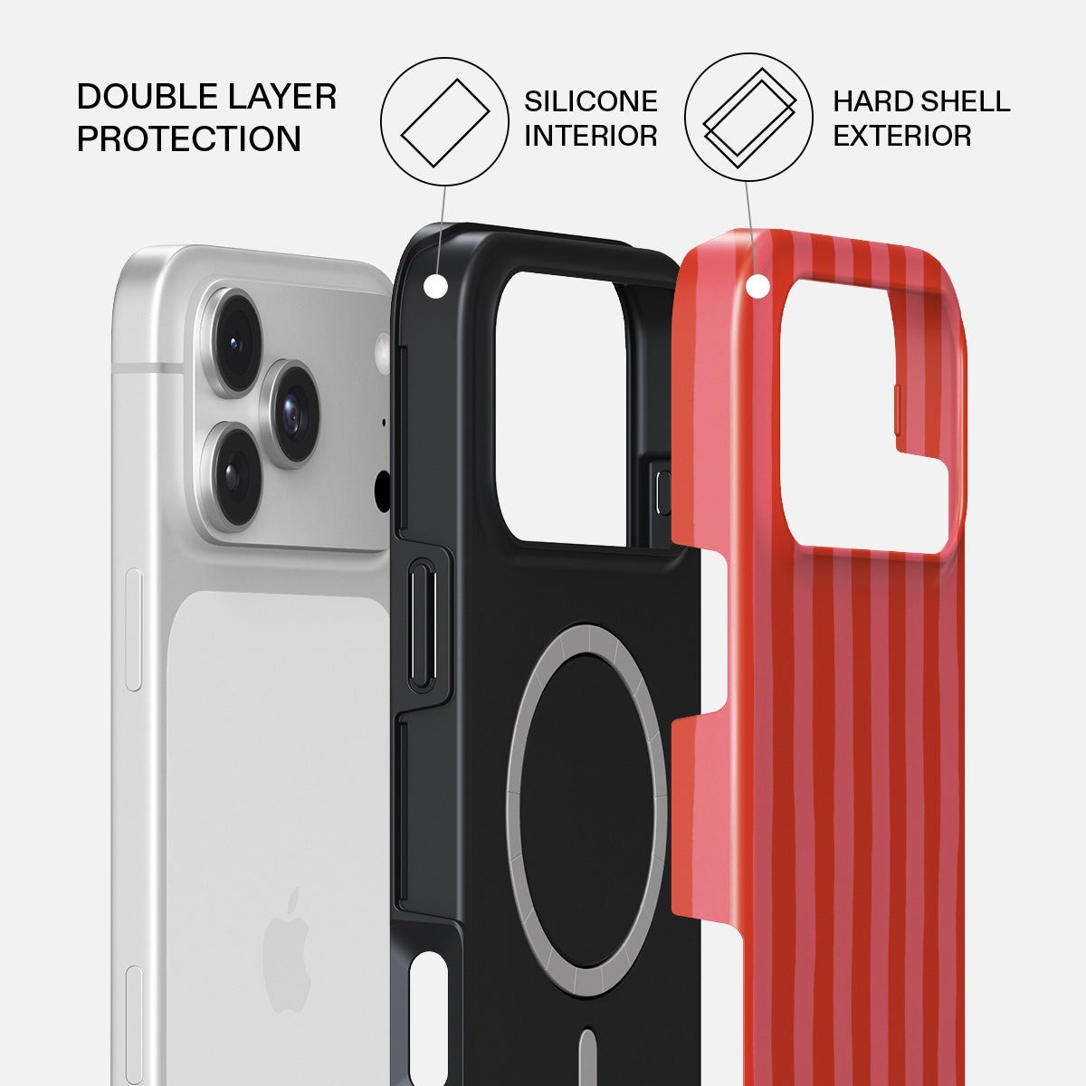 Burga iPhone 18 Pro Max Cover Tough MagSafe Pomegranate