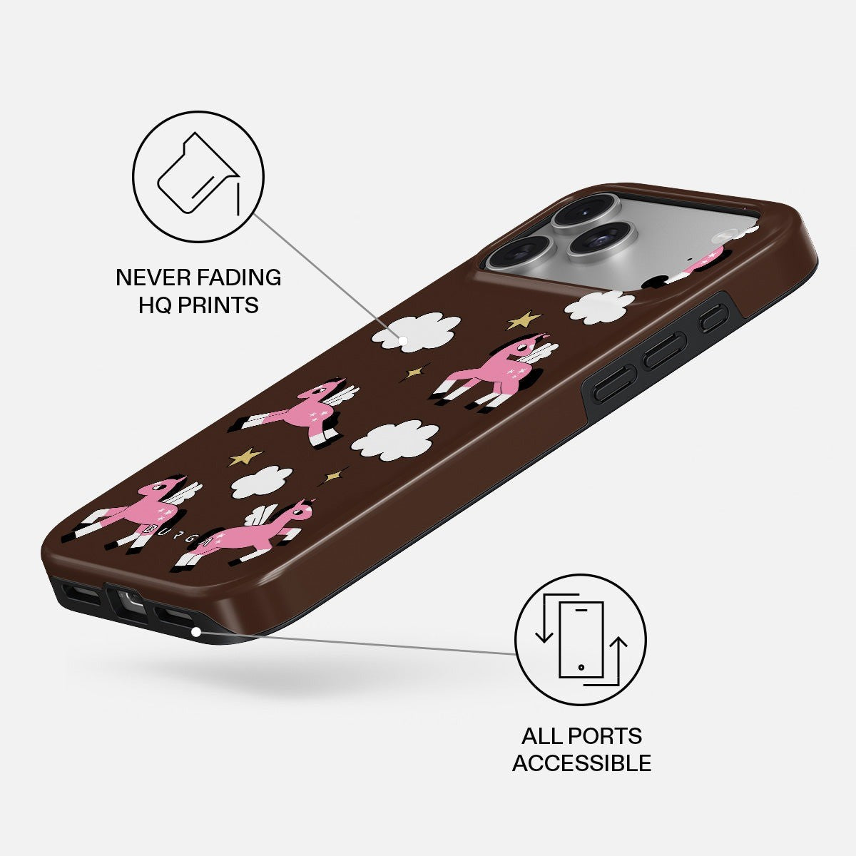 Burga iPhone 18 Pro Cover Tough MagSafe Cloud Hopping