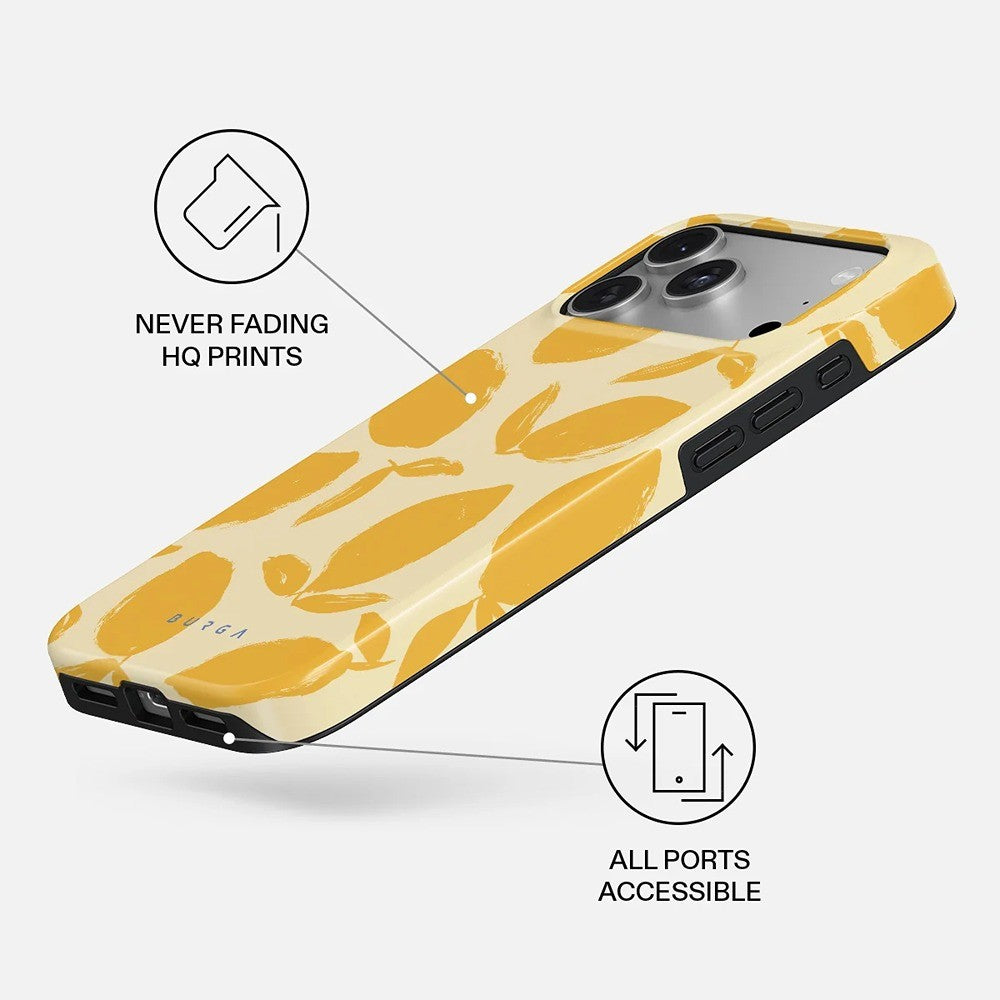 Burga iPhone 18 Pro Cover Tough MagSafe Lemon Tart