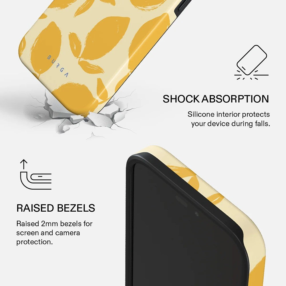 Burga iPhone 18 Pro Cover Tough MagSafe Lemon Tart
