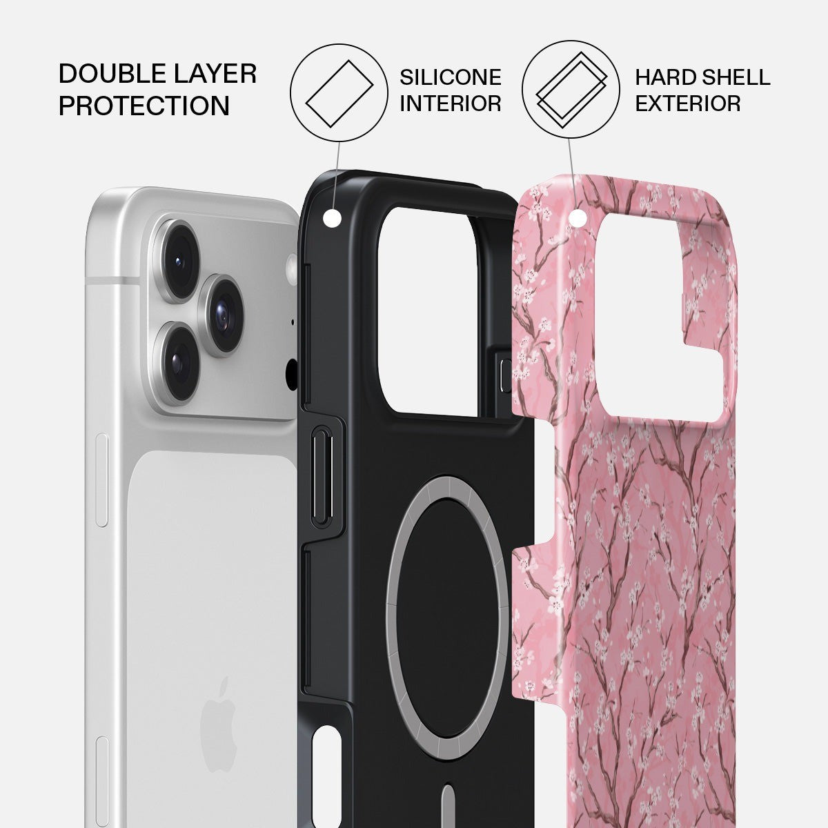 Burga iPhone 18 Pro Cover Tough MagSafe Sakura