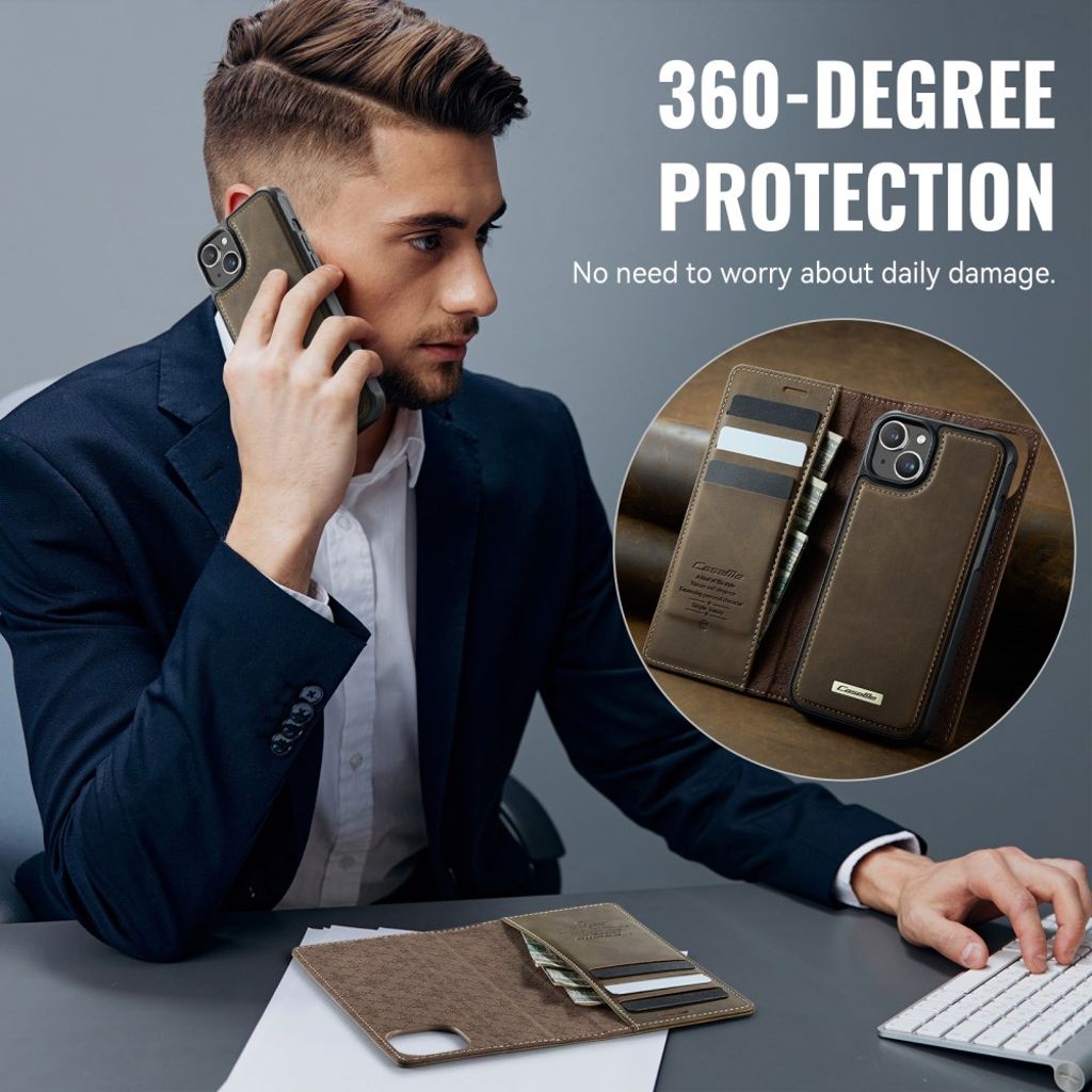 CaseMe iPhone 13 Etui C49 Series Brun