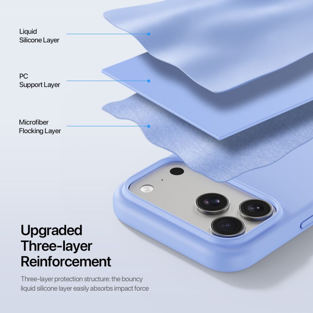 Dux Ducis iPhone 17 Pro/iPhone 18 Pro Cover Piel Series MagSafe Blå