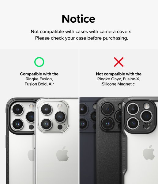 Ringke iPhone 15 Pro Max Kamerabeskyttelse Kamera Beskyttelsesglas 2-pak