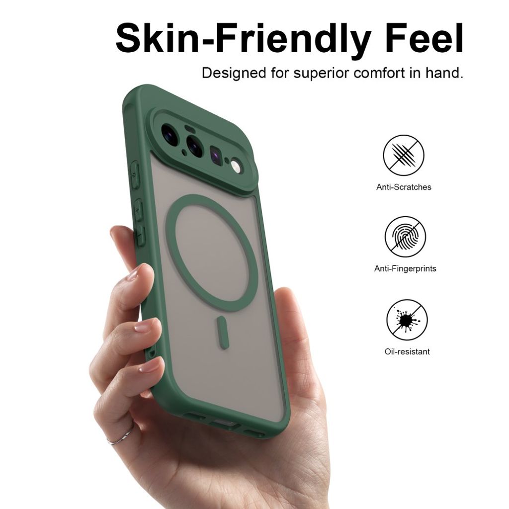 Google Pixel 11 Pro XL Cover Frostad MagSafe Grøn