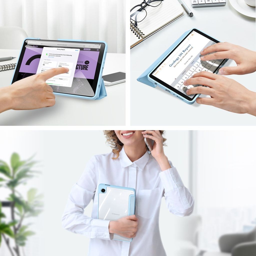 Dux Ducis Samsung Galaxy Tab A9/Galaxy Tab A11 Etui TOBY Series Blå