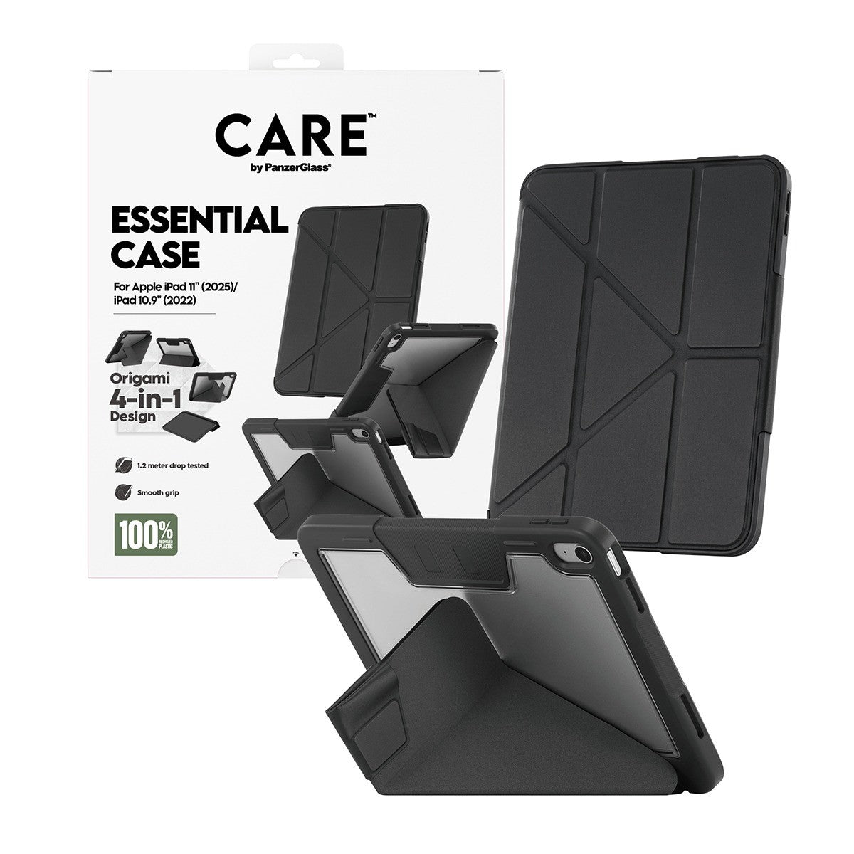 CARE by PanzerGlass iPad 10.9 (gen 10)/iPad 11 (A16) Etui Essential Case Sort