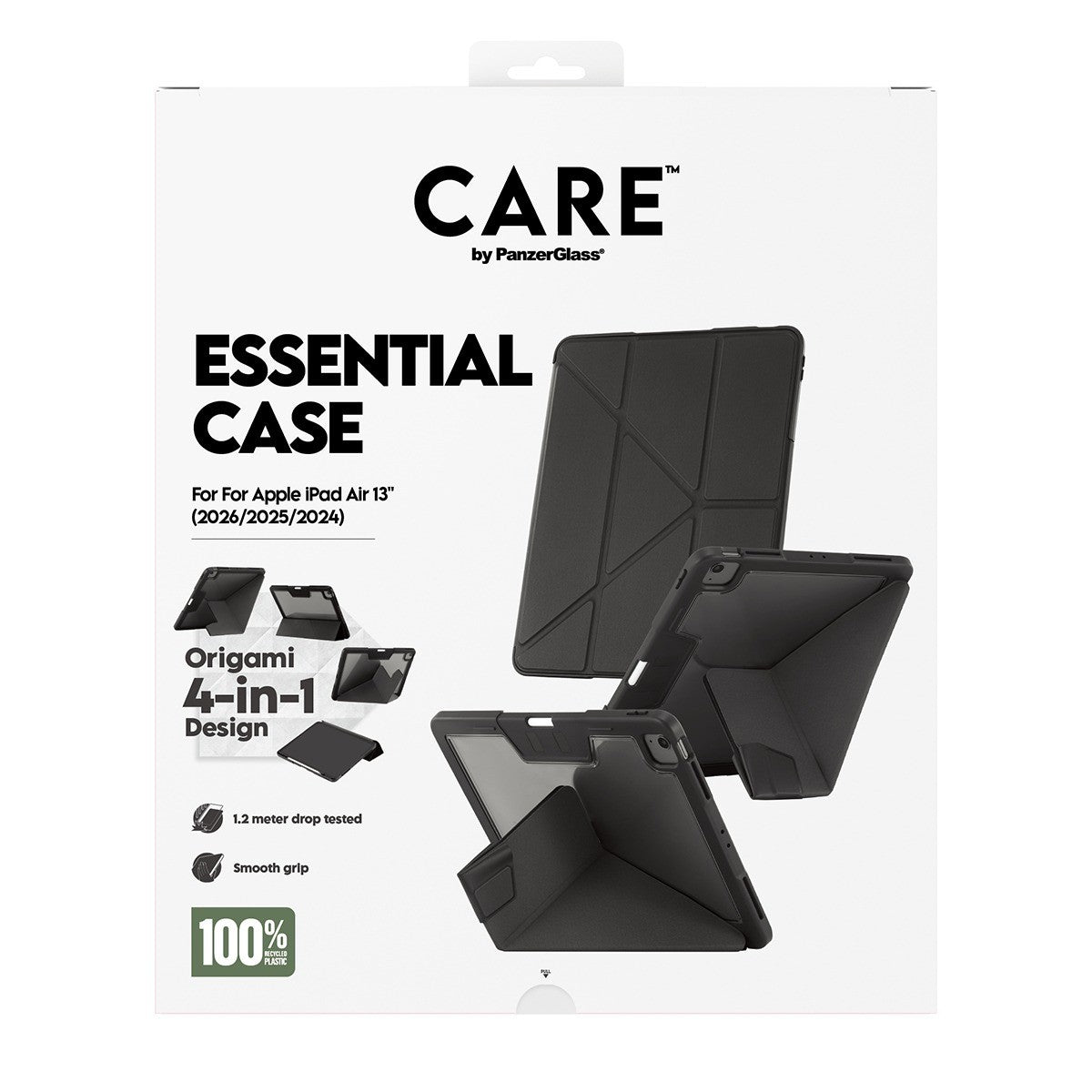 CARE by PanzerGlass iPad Air 13 (M2/M3/M4) Etui Essential Case Sort