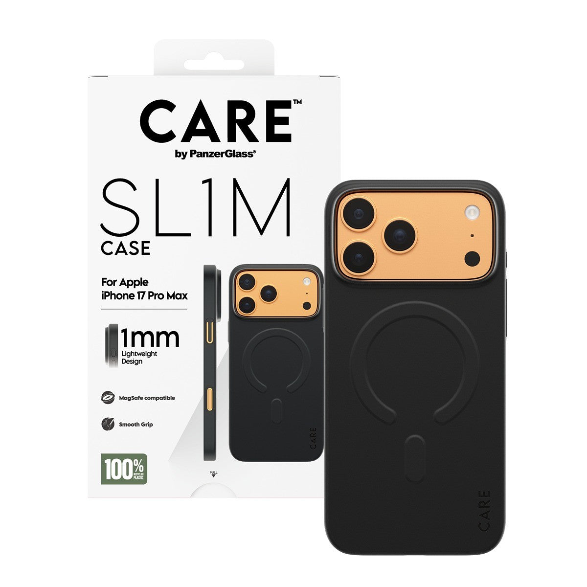 CARE by PanzerGlass iPhone 17 Pro Max Cover SL1M MagSafe Sort