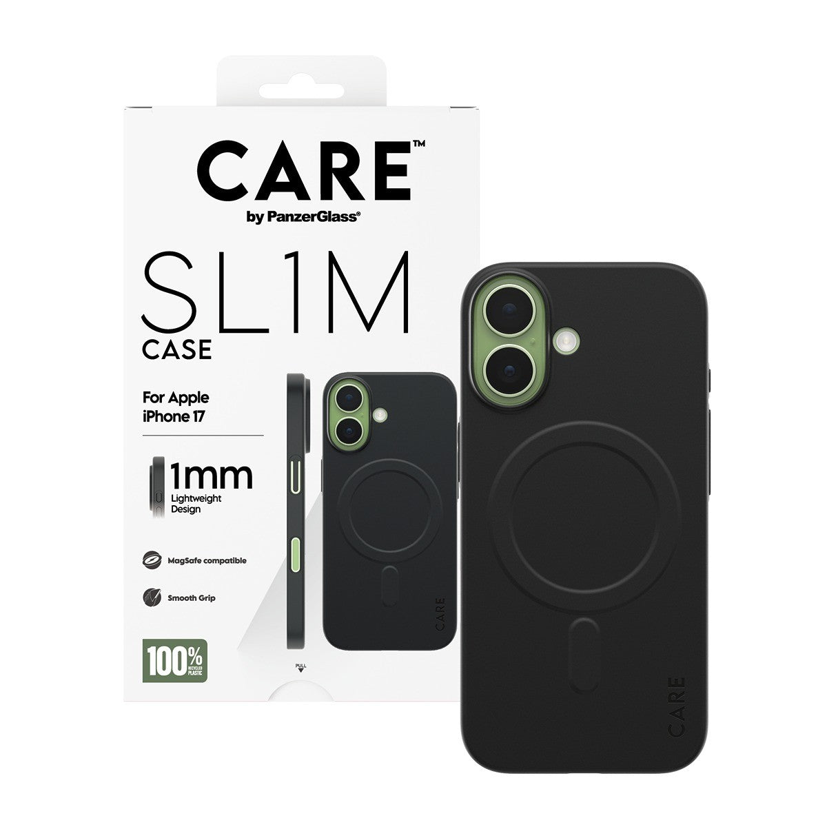 CARE by PanzerGlass iPhone 17 Cover SL1M MagSafe Sort