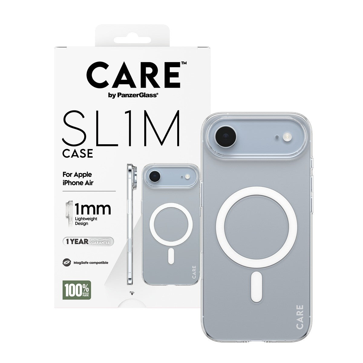 CARE by PanzerGlass iPhone Air Cover SL1M MagSafe Klar