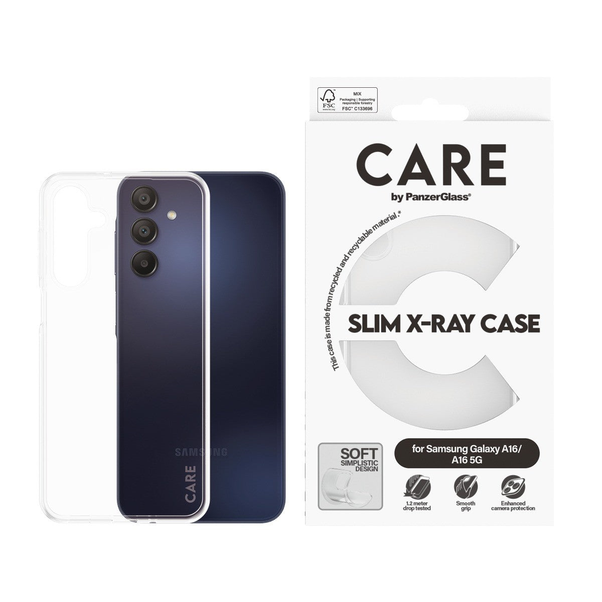 CARE by PanzerGlass Samsung Galaxy A16 Cover X-Ray Klar