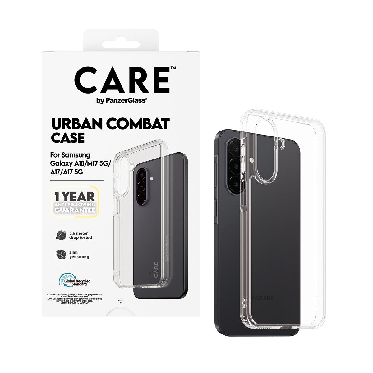 CARE by PanzerGlass Samsung Galaxy A17/A18 Cover Urban Combat Klar