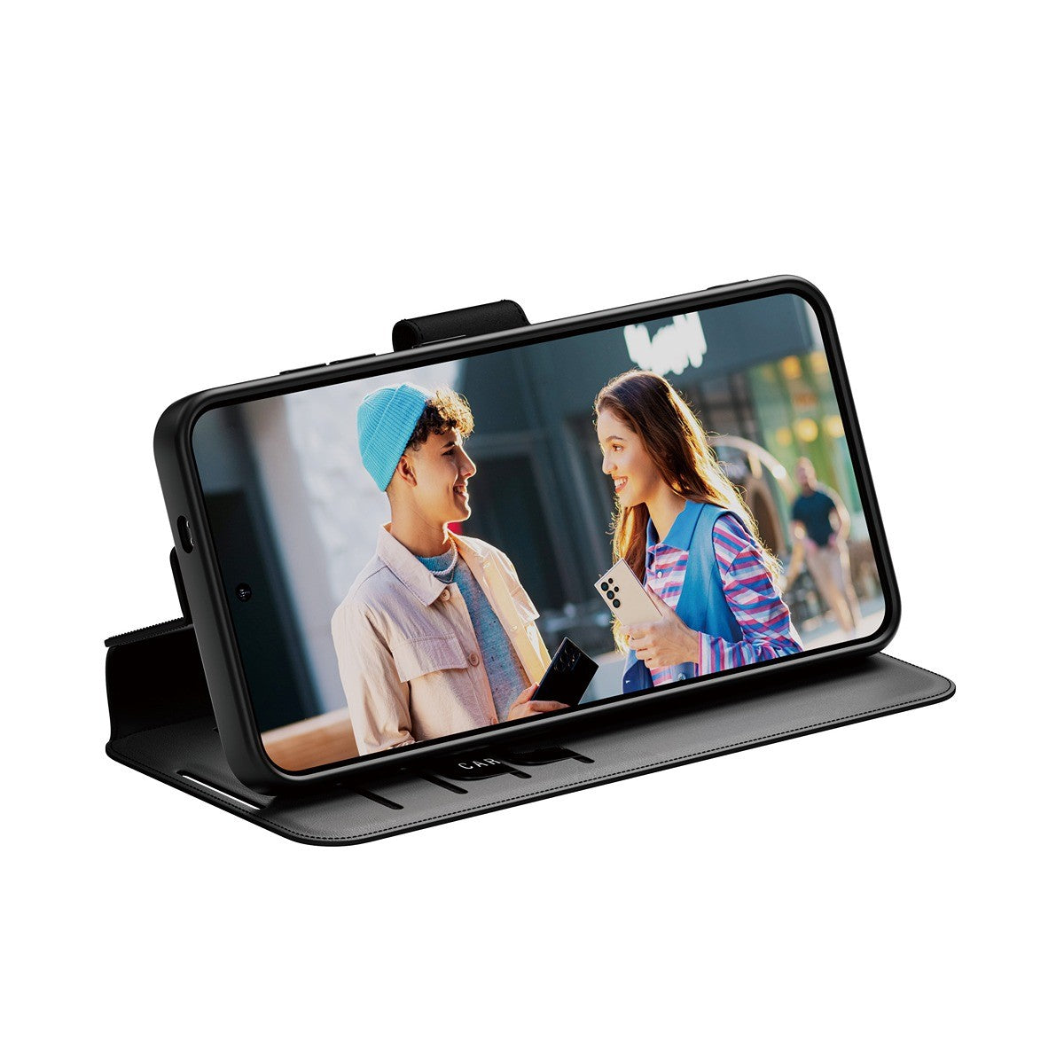 CARE by PanzerGlass Samsung Galaxy S25 Etui Wallet Kickstand Sort