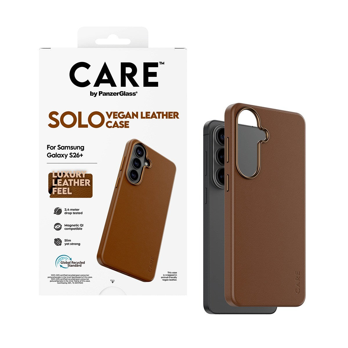 CARE by PanzerGlass Samsung Galaxy S26 Plus Cover Solo MagSafe Brun