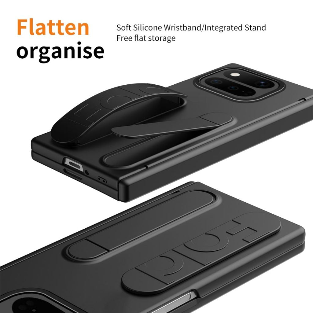 Google Pixel 11 Pro Fold Cover med Stativ & Håndgreb Sort