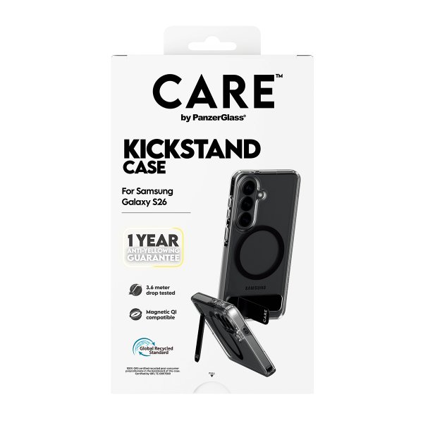 CARE by PanzerGlass Samsung Galaxy S26 Cover Kickstand MagSafe Transparent