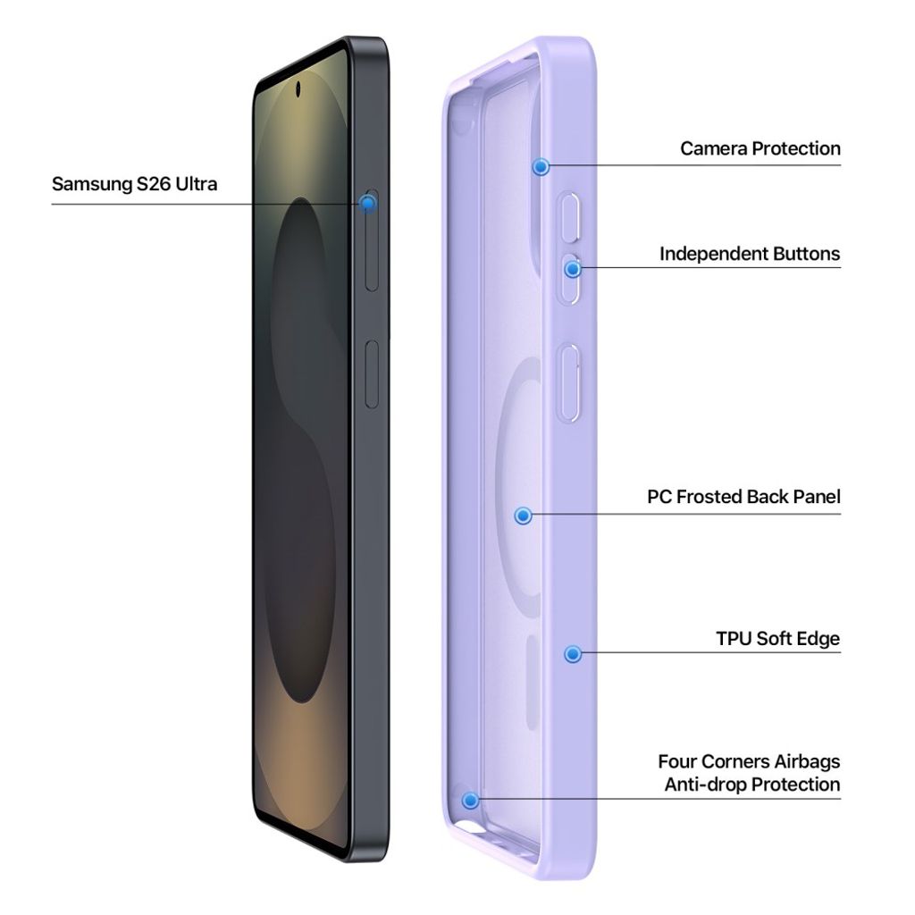 Dux Ducis Samsung Galaxy S26 Ultra Cover Yind Series MagSafe Lilla