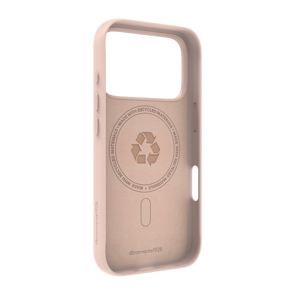 dbramante1928 iPhone 17 Pro/iPhone 18 Pro Cover Roskilde MagSafe Kick ICON Pink Sand