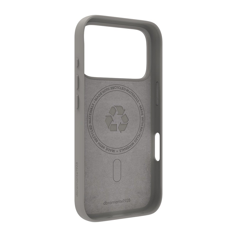 dbramante1928 iPhone 17 Pro/iPhone 18 Pro Cover Roskilde MagSafe Kick ICON River Stone