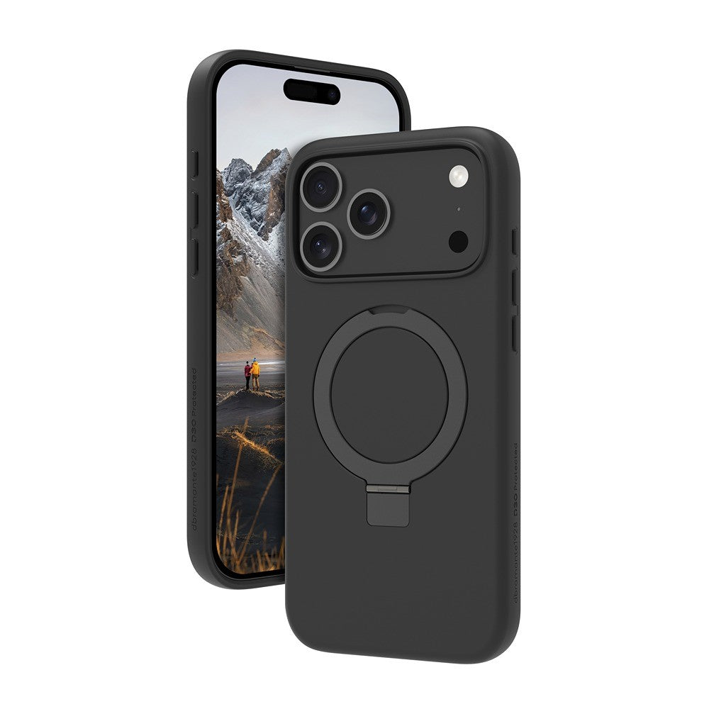 dbramante1928 iPhone 17 Pro Max/iPhone 18 Pro Max Cover Iceland Ultra MagSafe Kick D3O Sort