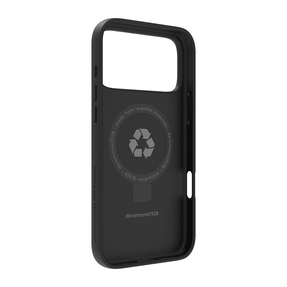 dbramante1928 iPhone 17 Pro Max/iPhone 18 Pro Max Cover Iceland Ultra MagSafe Kick D3O Sort