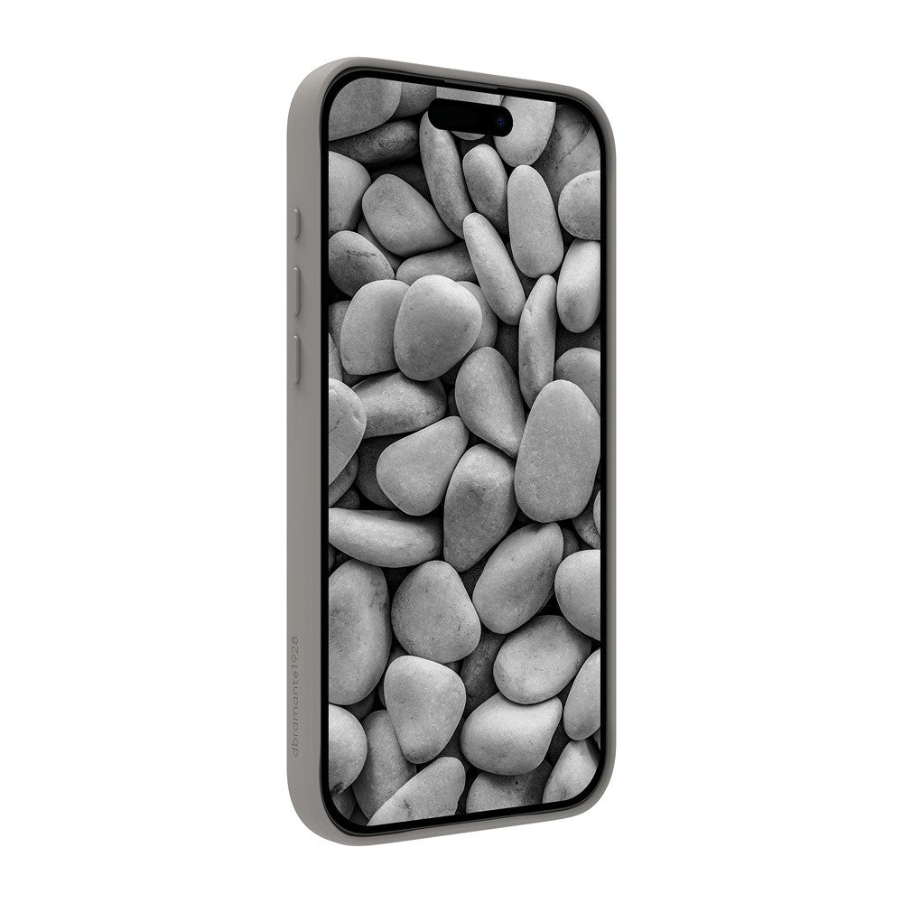 dbramante1928 iPhone 17 Pro Max/iPhone 18 Pro Max Cover Roskilde MagSafe Kick ICON River Stone