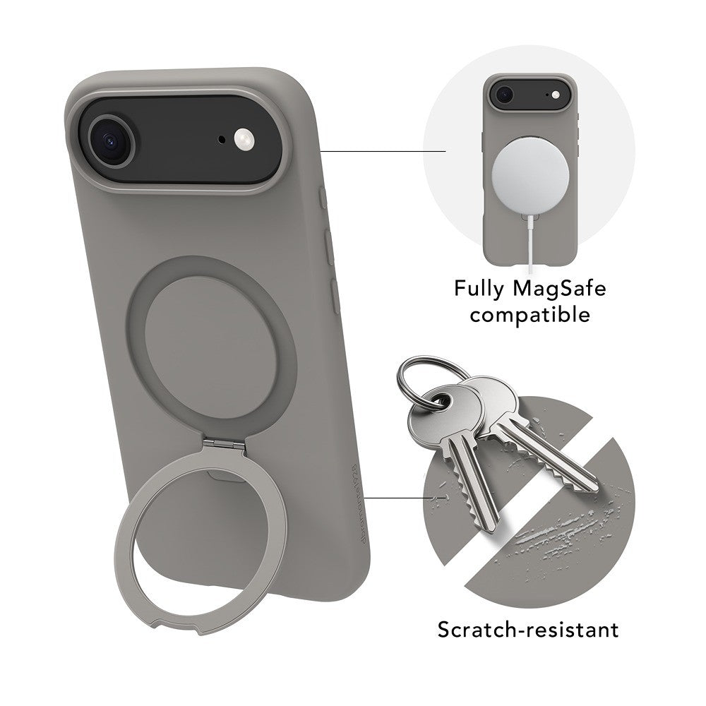 dbramante1928 iPhone Air Cover Roskilde MagSafe Kick ICON River Stone