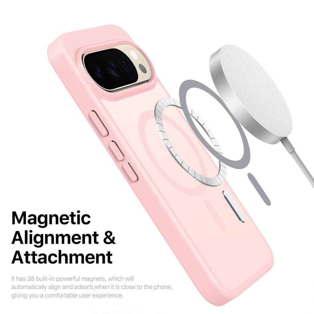 Dux Ducis Google Pixel 9/9 Pro/10/10 Pro/11/11 Pro Cover Yind Series MagSafe Lyserød