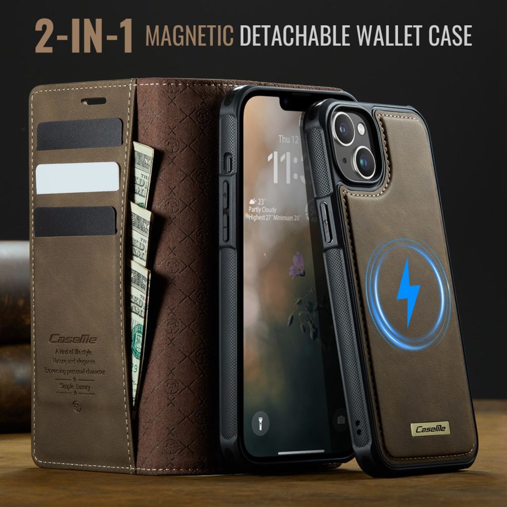CaseMe iPhone 13 Etui C49 Series Brun