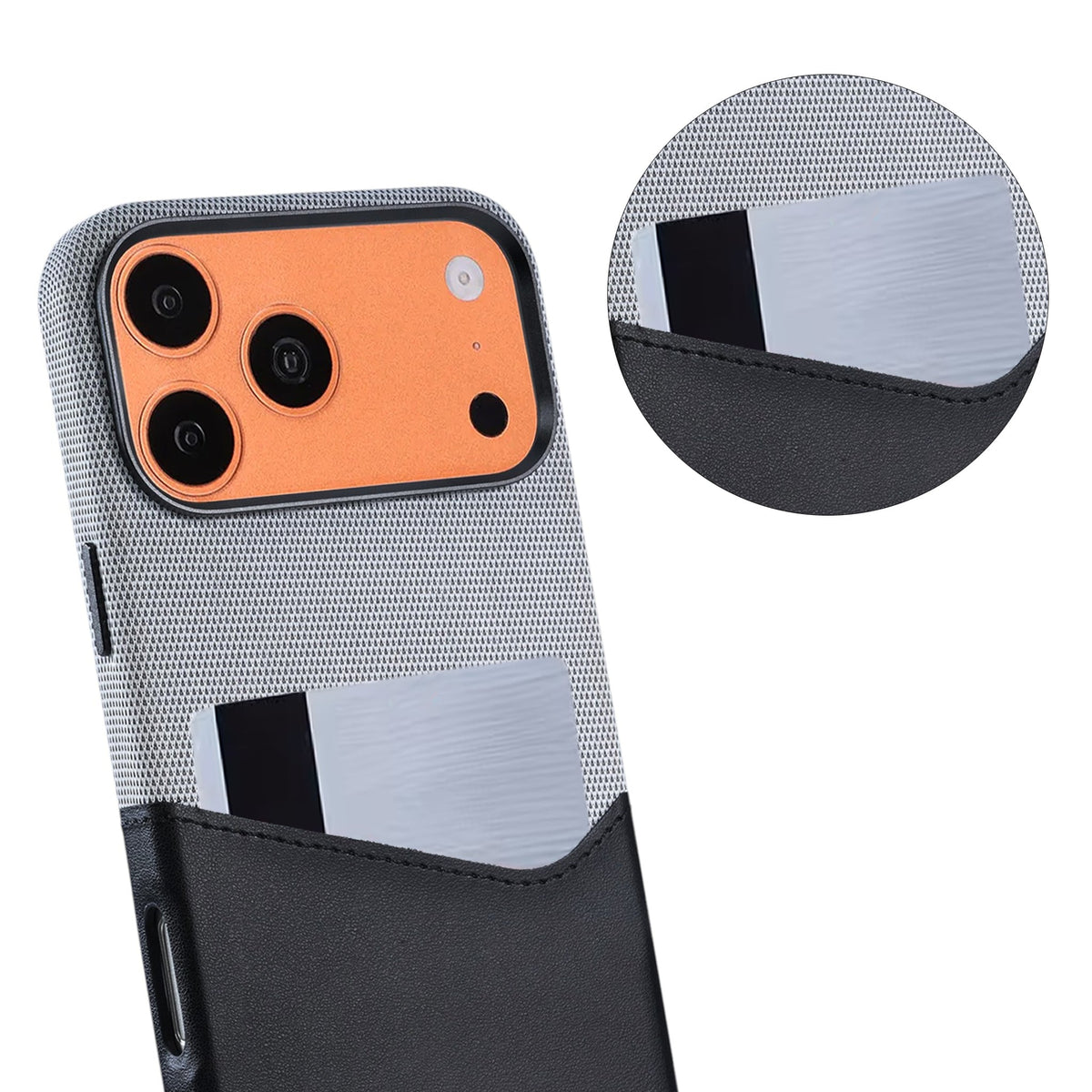 iPhone 17 Pro Max/iPhone 18 Pro Max Cover i læder med Kortholder og MagSafe Sort