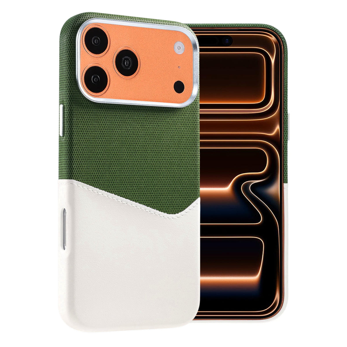 iPhone 17 Pro Max/iPhone 18 Pro Max Cover i læder med Kortholder og MagSafe Hvid