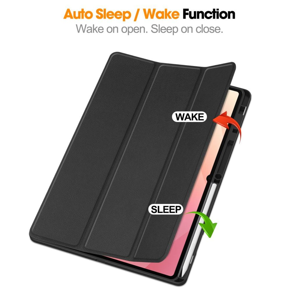 Samsung Galaxy Tab S11 Ultra/S12 Ultra Etui Tri-Fold Pennfack Sort