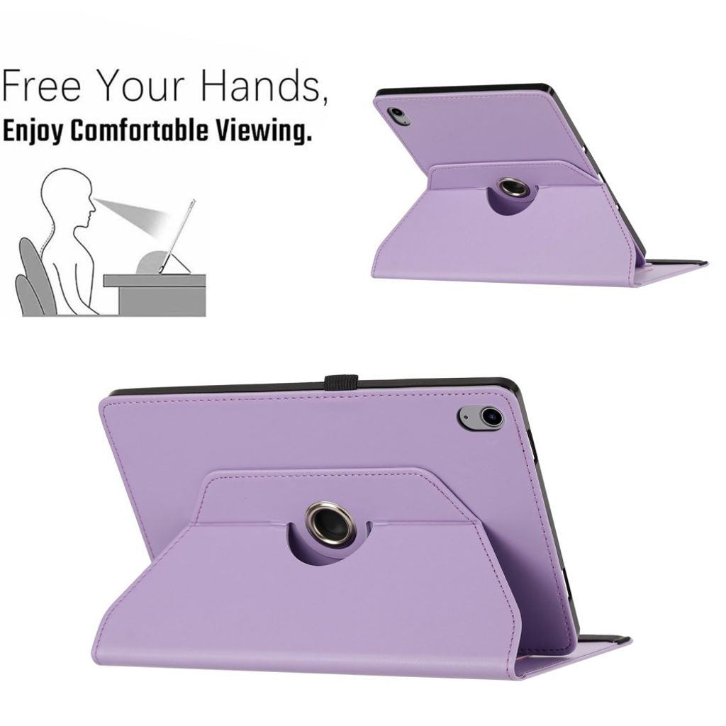 Samsung Galaxy Tab S12 Plus Etui 360 Grader Vridbar Lilla