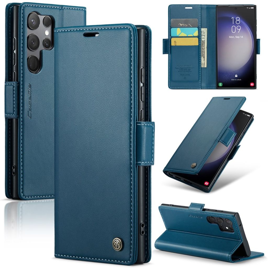 CaseMe Samsung Galaxy S24 Ultra Etui 023 Series Blå