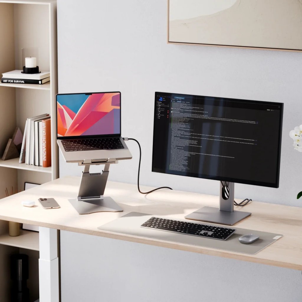 Alogic Laptopstativ Elite Plus Adjustable Laptop Riser Sølv