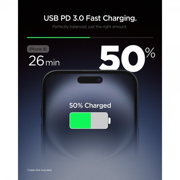 Spigen Essential Oplader 20W USB-C Hvid