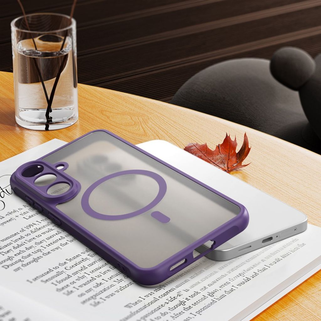 Samsung Galaxy S26 FE Cover Frostad MagSafe Lilla