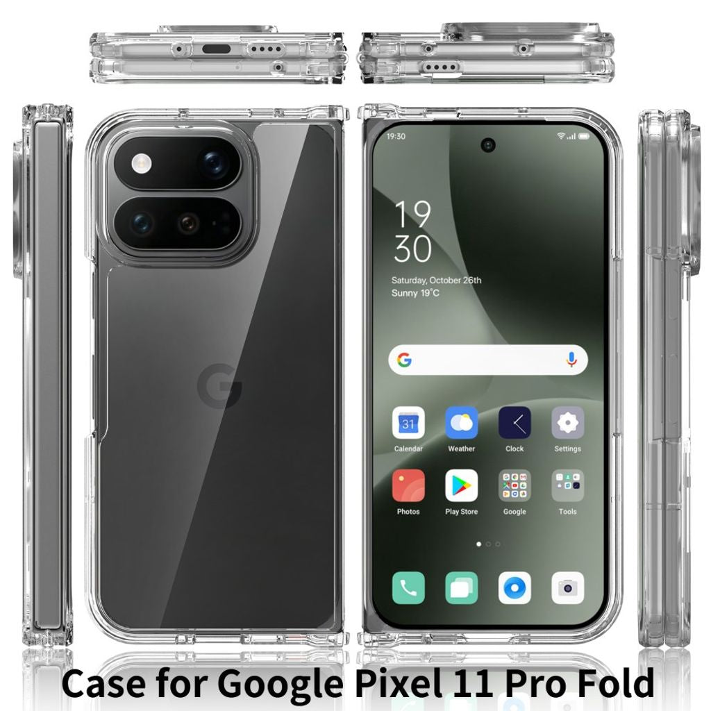 Google Pixel 11 Pro Fold Cover Frosted Klar
