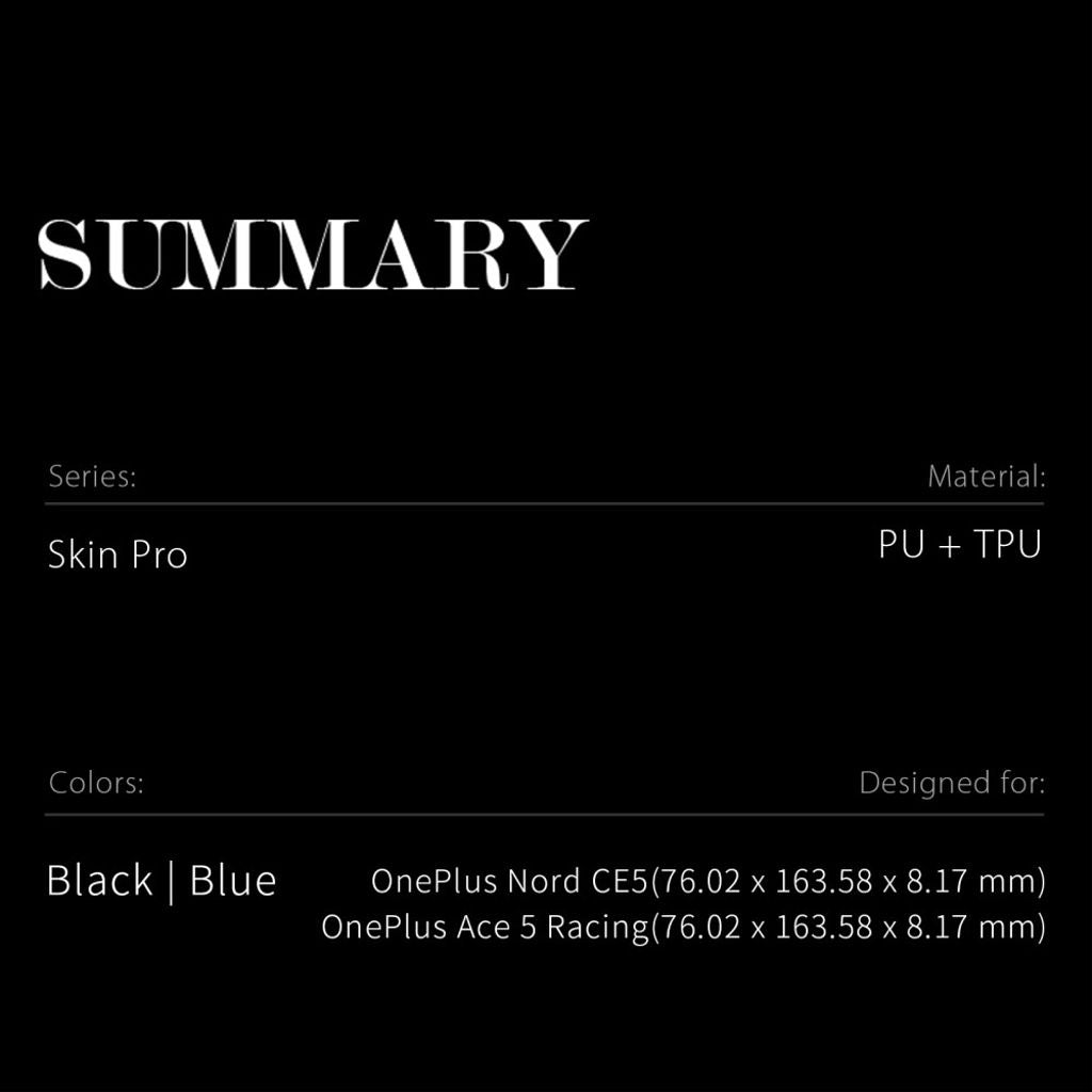 Dux Ducis OnePlus Nord CE5 Etui Skin Pro Series Blå